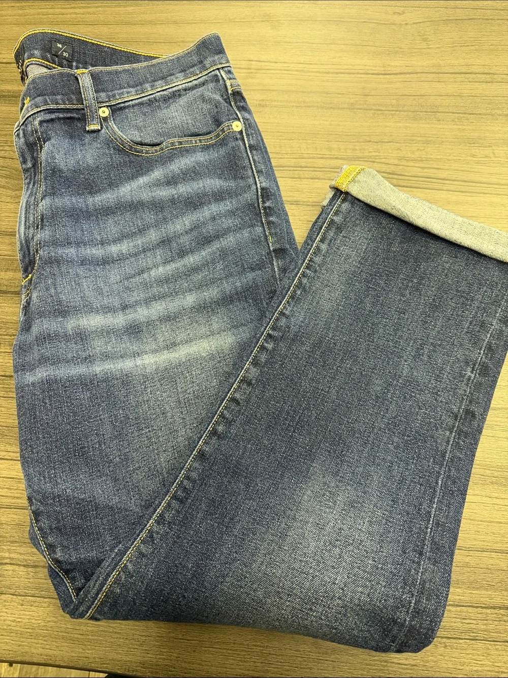 Men's Blue Denim Jeans - Classic Straight Fit